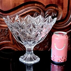 8 5/8" Sparkling✨️ Czechoslovakian 24% Lead Crystal Compote